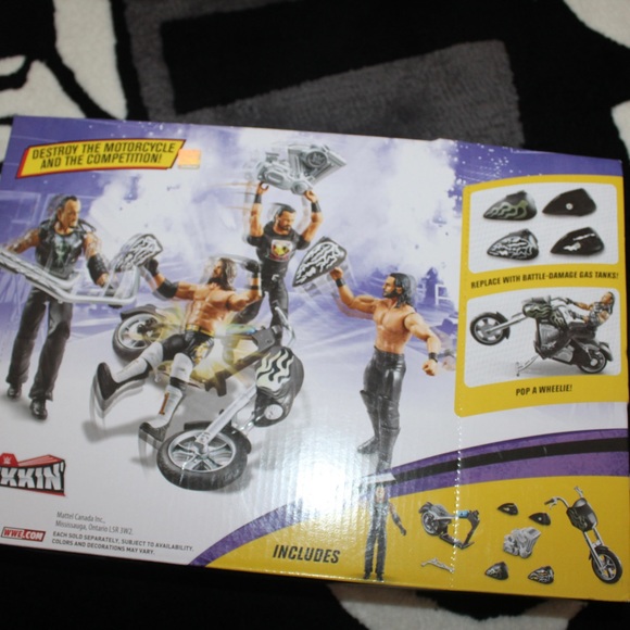 WWE Wrekkin’ Slamcycle Vehicle With Undertaker Basic Action Figure - Picture 10 of 12
